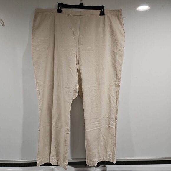 Appleseed's Pants Women's Size 2X Cream pull on Casual Trouser - Picture 1 of 3